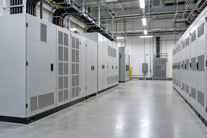Indoor electrical power and energy-storage equipment cabinets