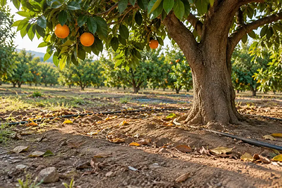 Citrus grove root-zone care: illustrative soil-monitoring application environment