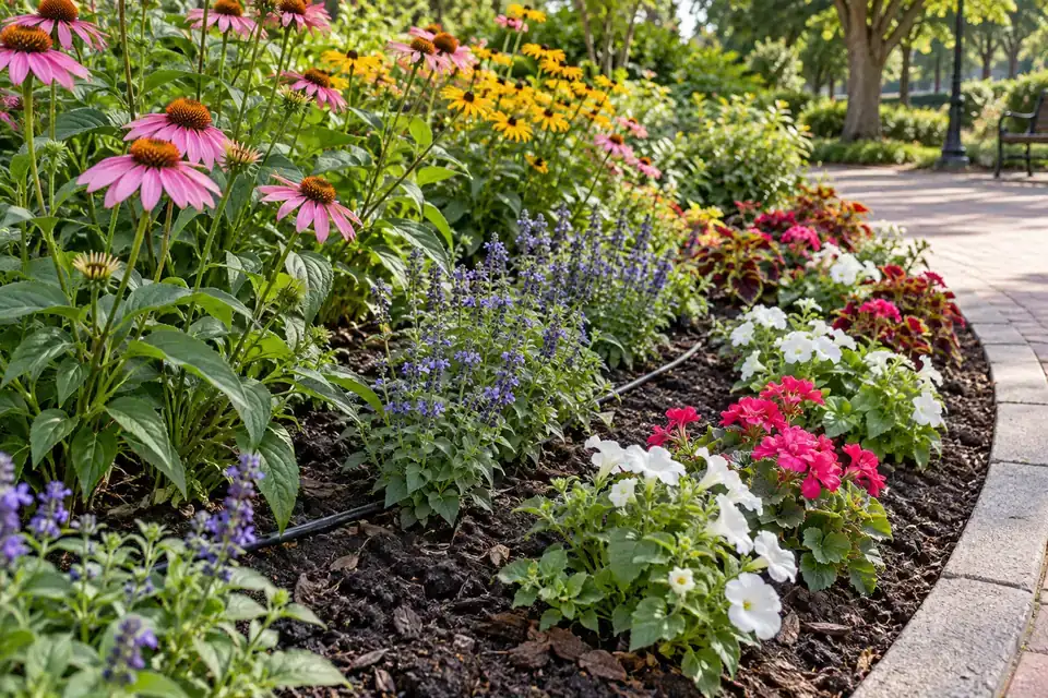 Seasonal flower beds & planted displays: illustrative soil-monitoring application environment