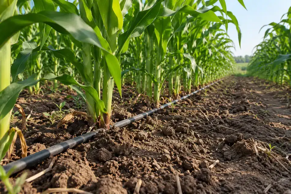 Row-crop irrigation blocks: illustrative soil-monitoring application environment