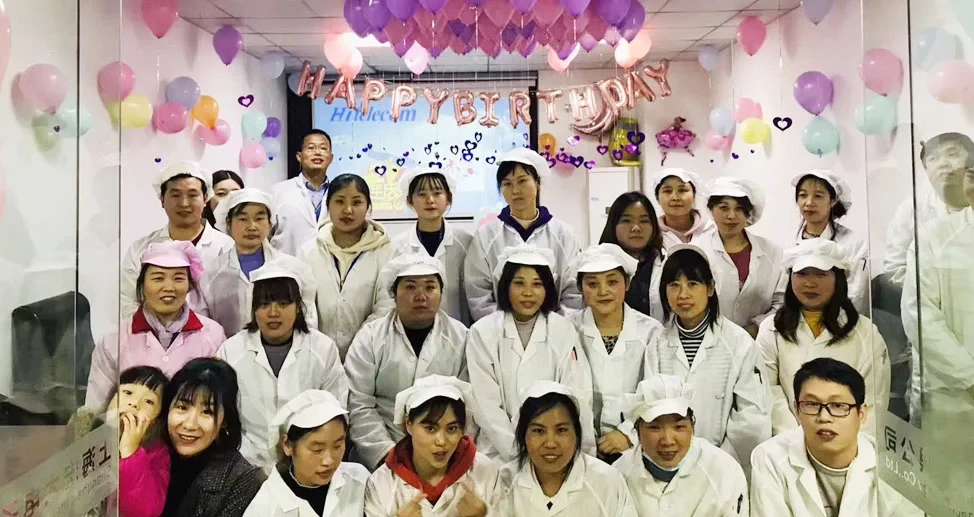 Hitelecom employee birthday party group photo