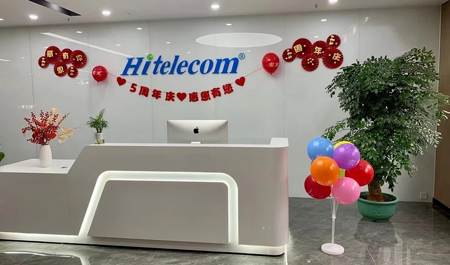Hitelecom reception decorated for the 5th anniversary